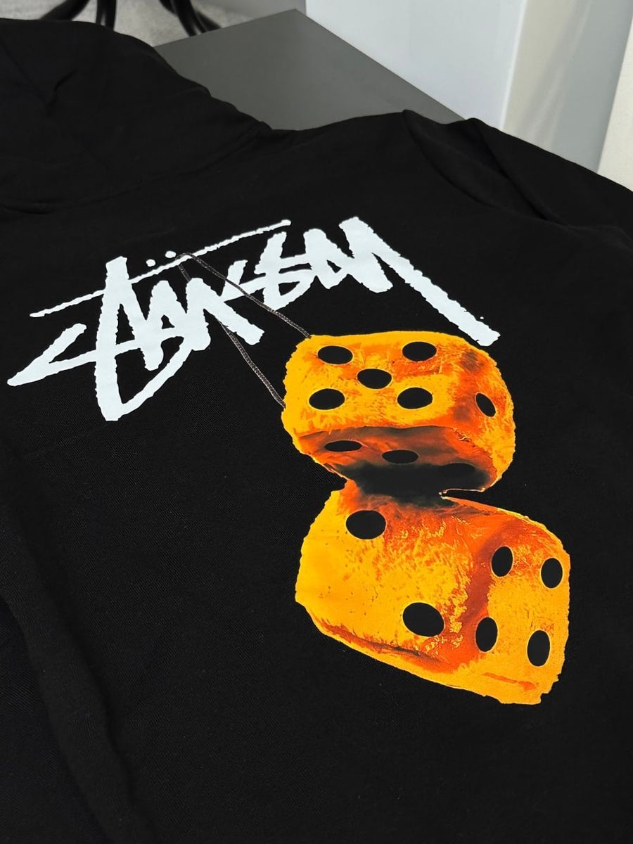 Худі STUSSY Fuzzy Dice Yellow sthxsby фото