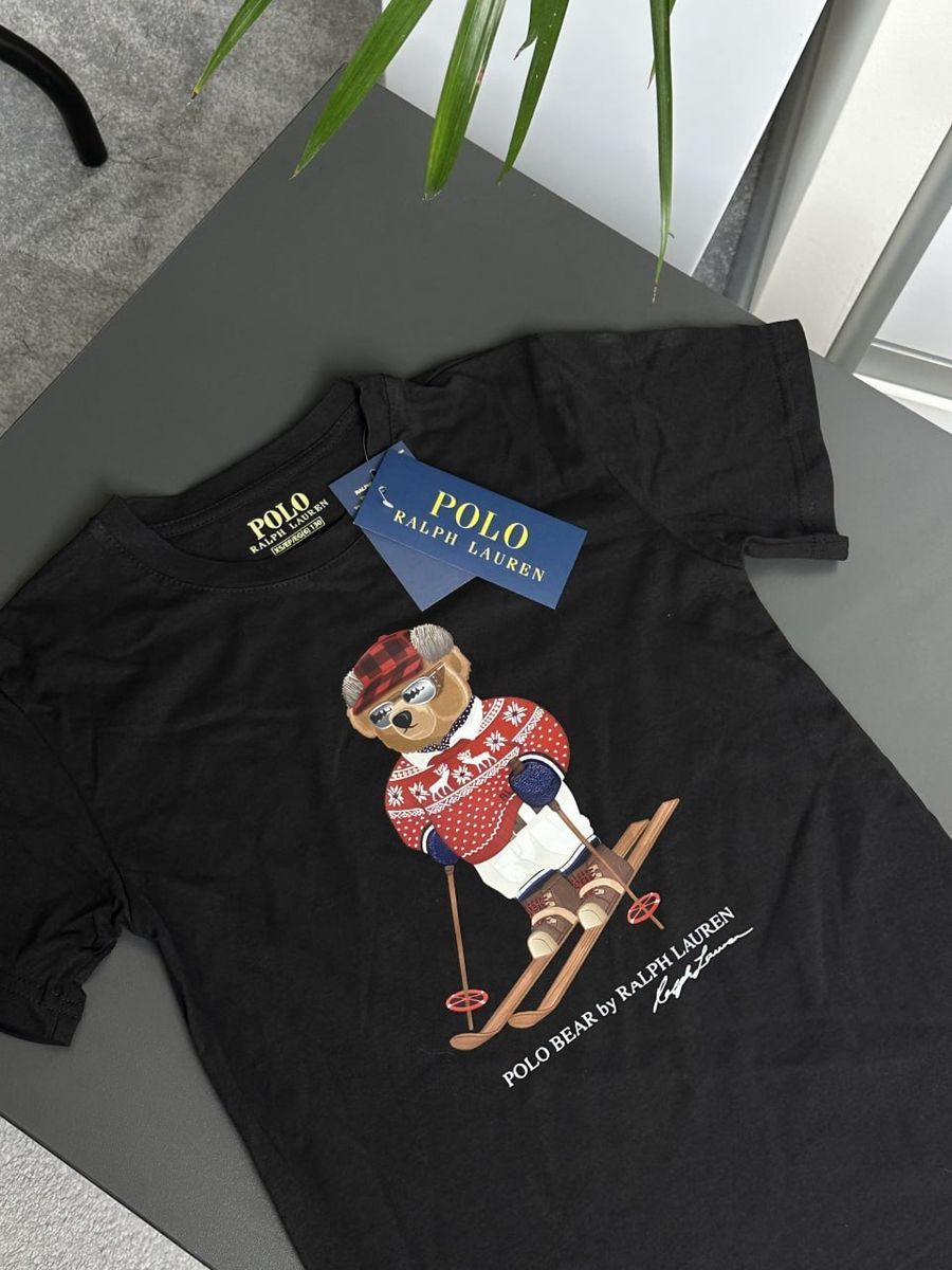 Футболка POLO RAPLH LAUREN Bear on Skis rptxsbbos фото