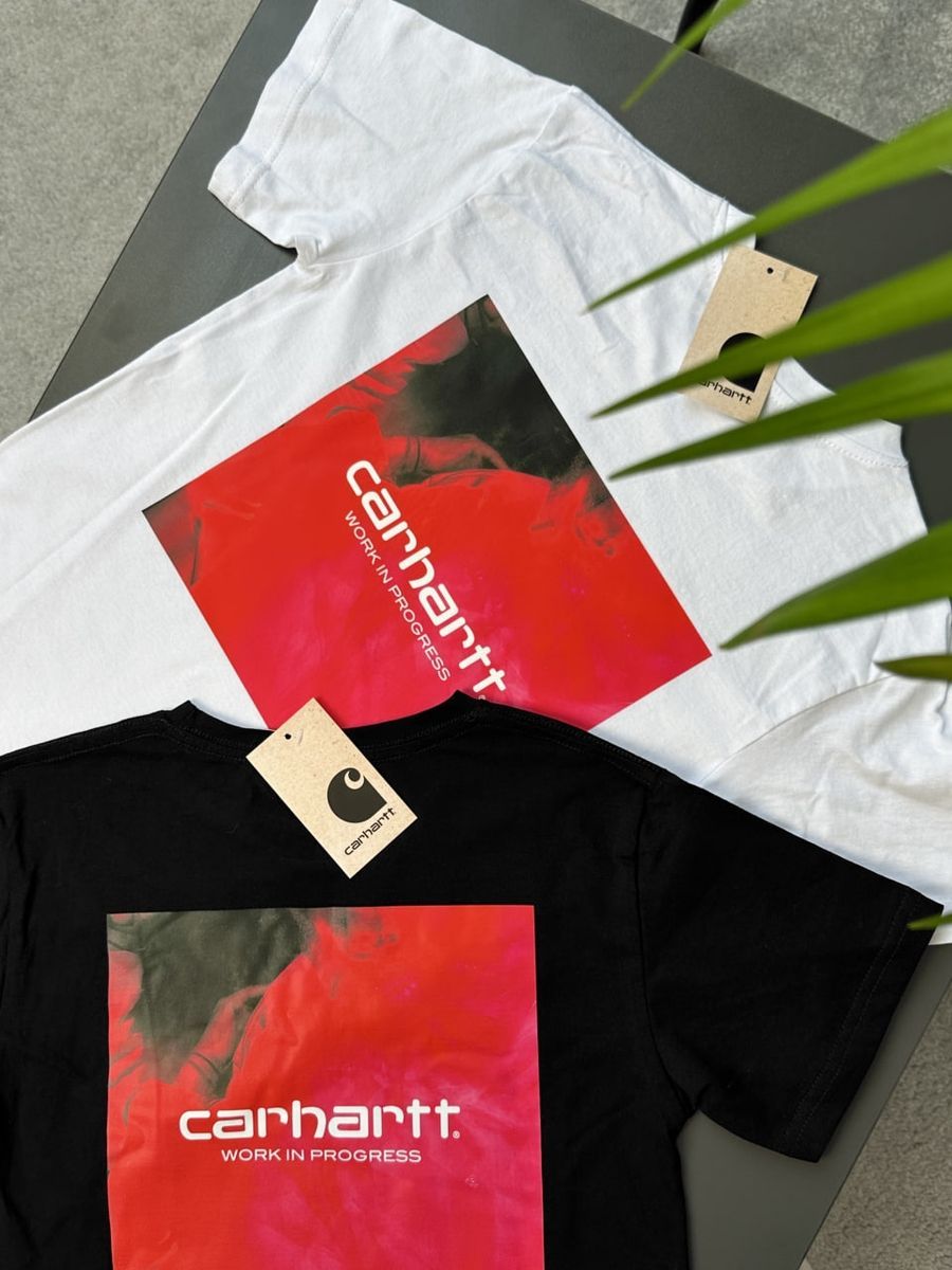 Футболка CARHARTT Red Gradient chtxsbr фото