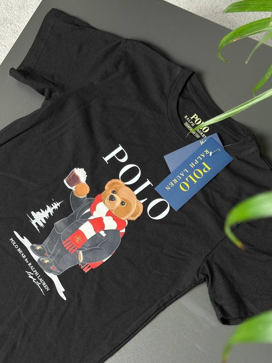 Футболка POLO RAPLH LAUREN New Year Bear rptxsbnyb фото