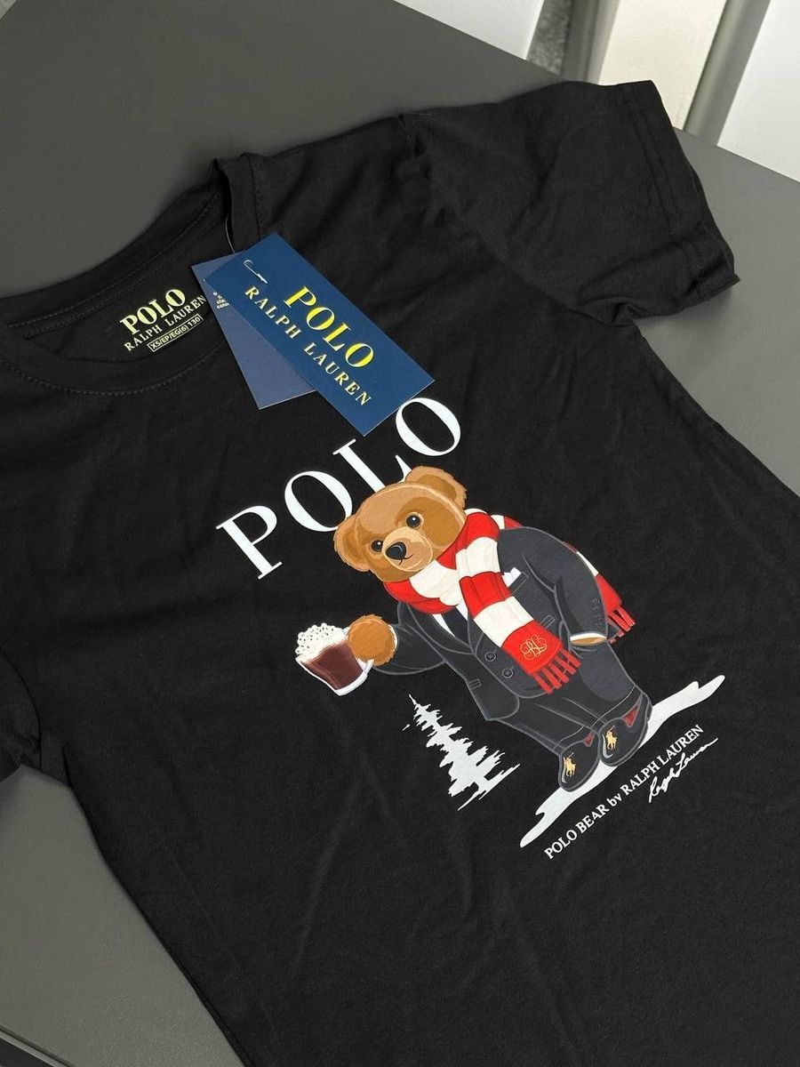 Футболка POLO RAPLH LAUREN New Year Bear rptxsbnyb фото