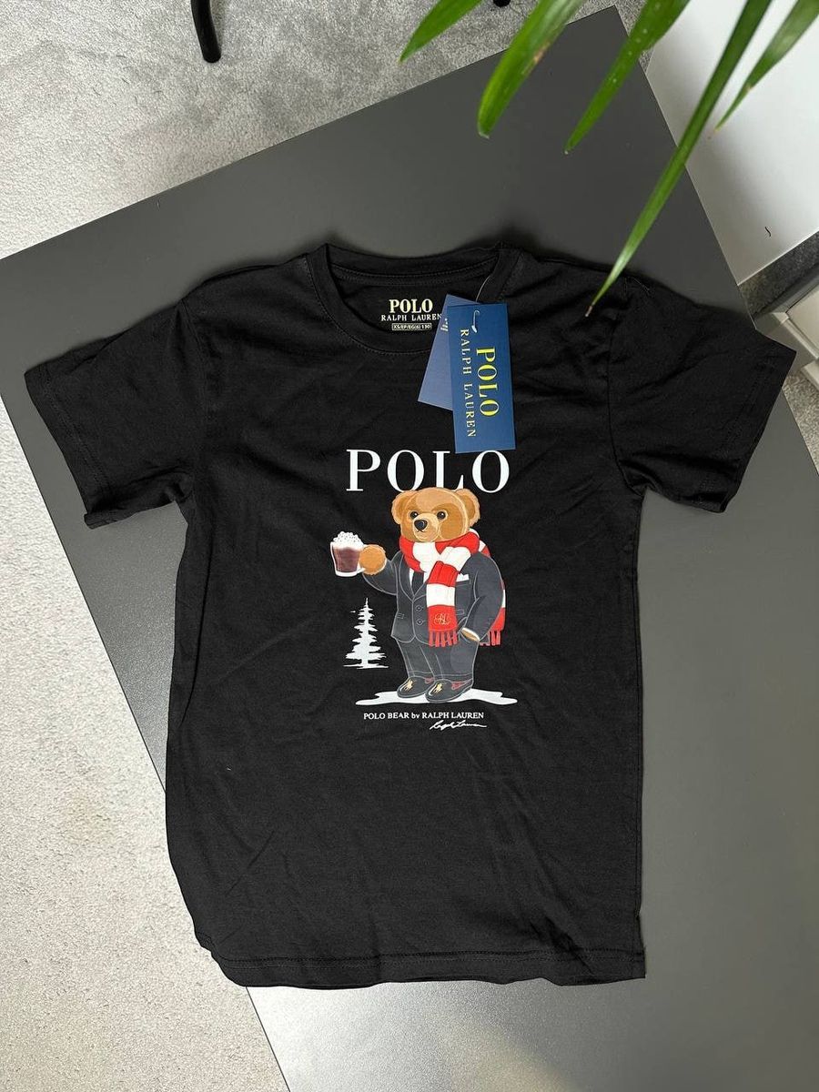 Футболка POLO RAPLH LAUREN New Year Bear rptxsbnyb фото